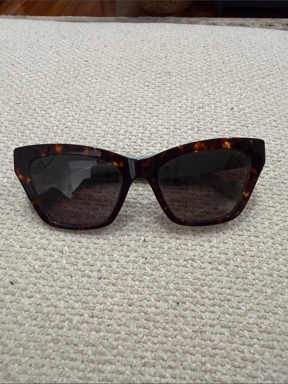 kate spade Tortoiseshell Cat-Eye Sunglasses with Dark Lenses